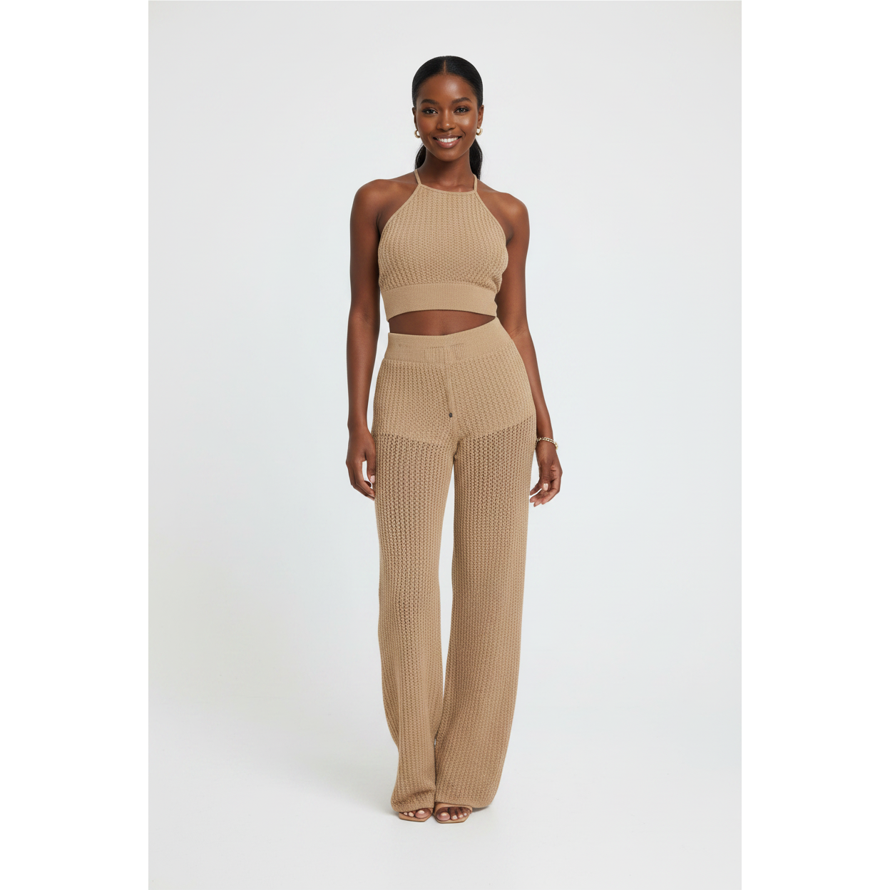 High Waisted Palazzo Set