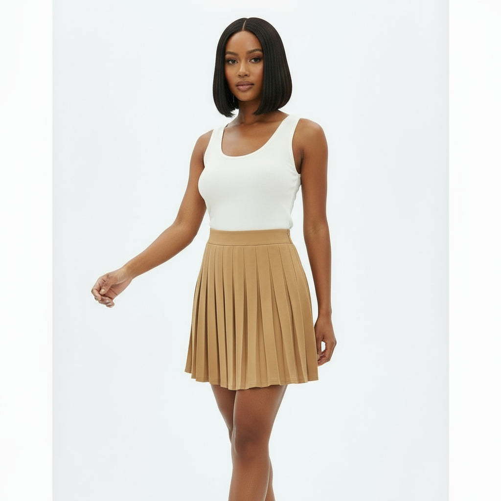 Sexy Pleated Mini Skirt
