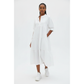 Puff Sleeve Loose Long Dress 