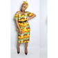 off shoulder ankara dress