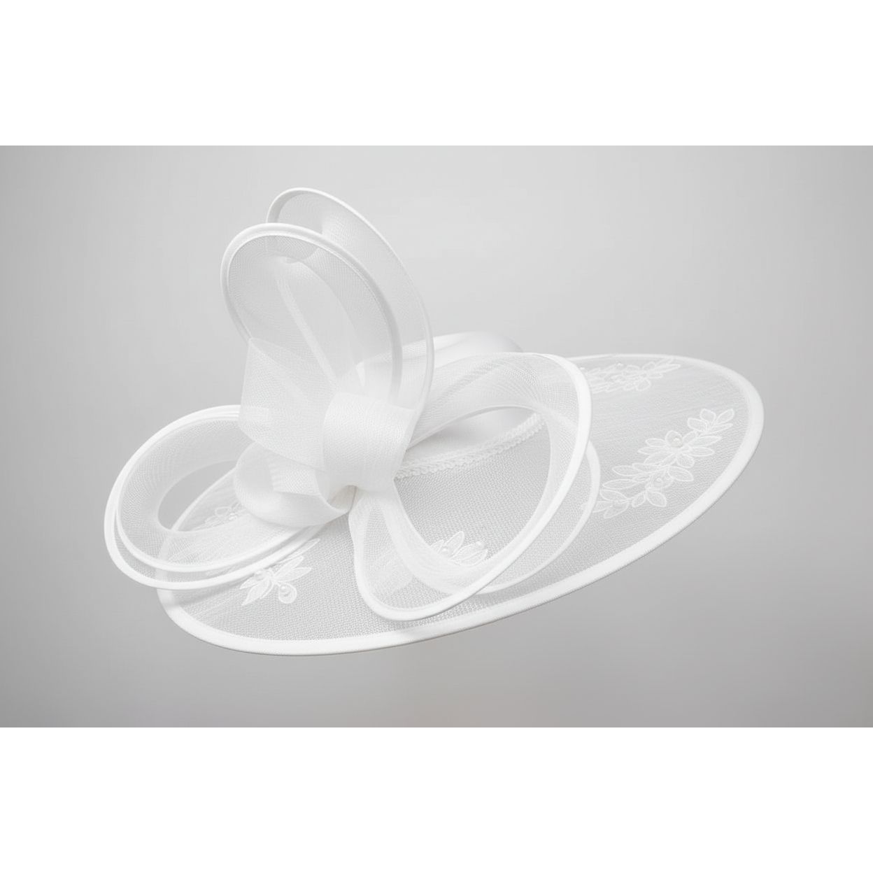 Intricate Bow Floral Fascinator Hat