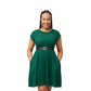 Pleated Plus-size Dress 