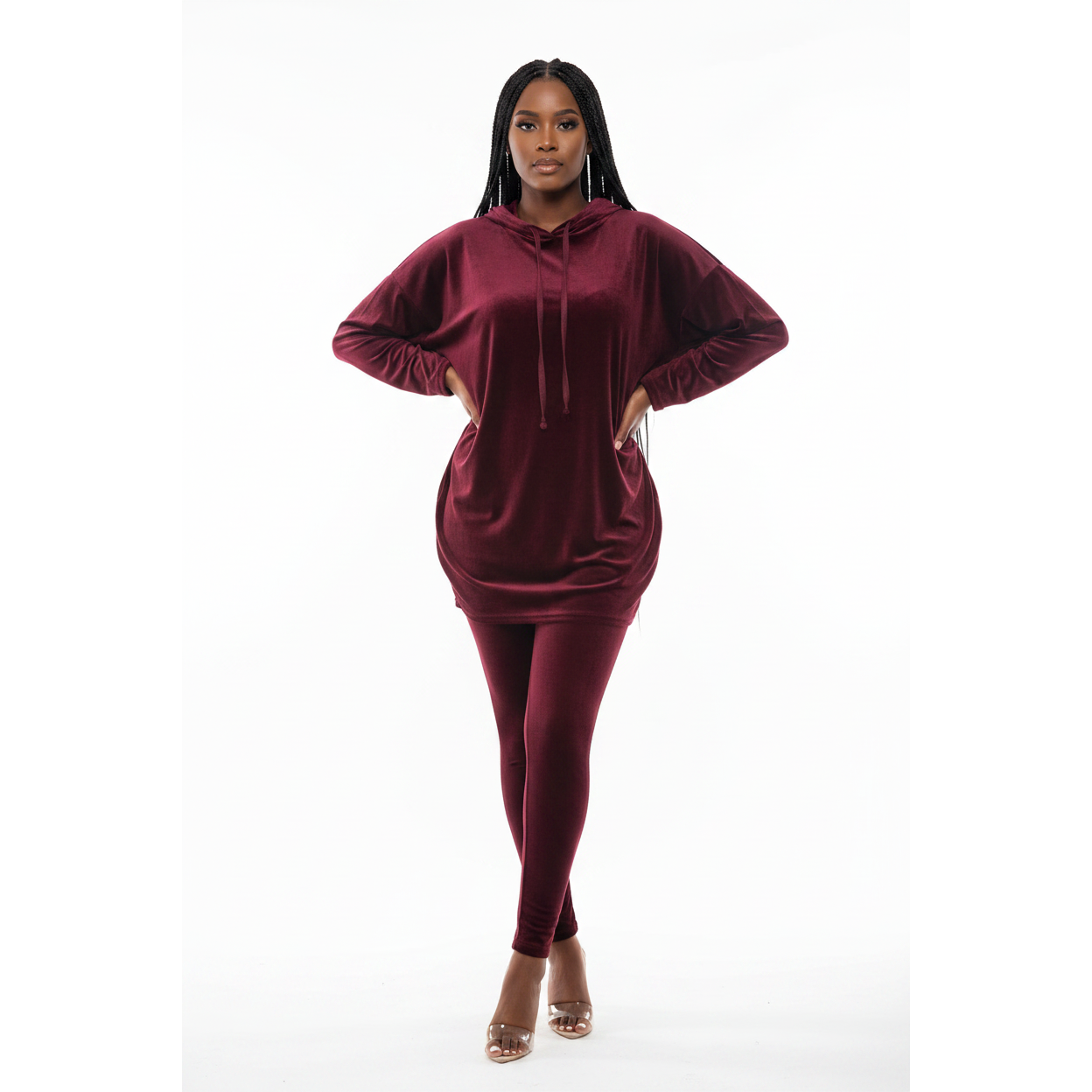 Drawstring Velvet Set