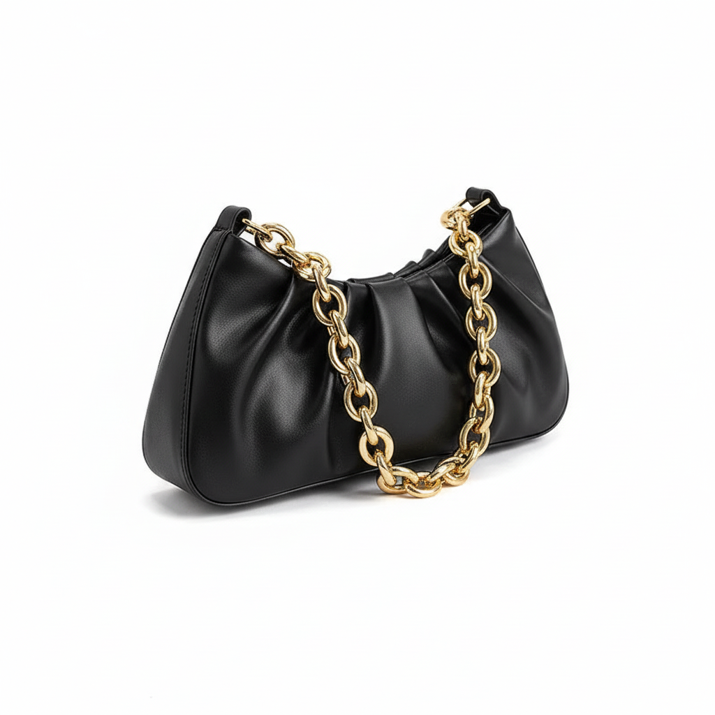 Chain Folds Designer Shoulder Bags