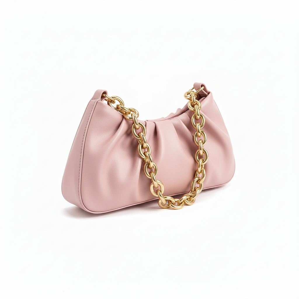 Chain Folds Designer Shoulder Bags