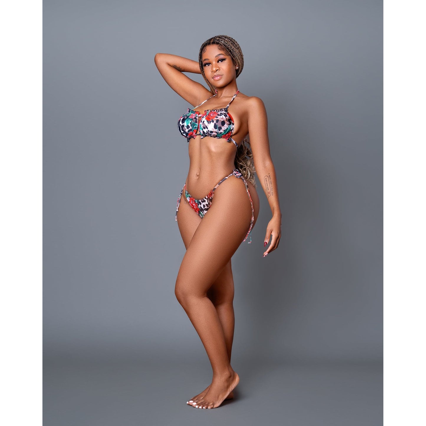 Floral Printed sexy bikini set.