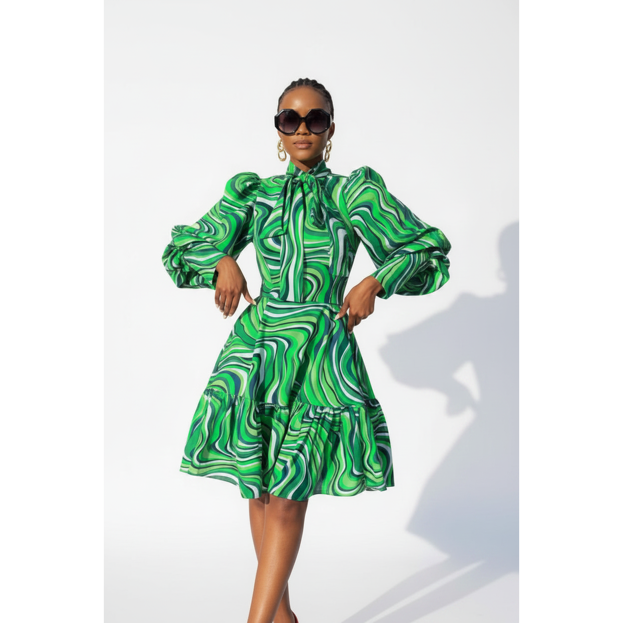 Vintage Loose Long Sleeve Dress