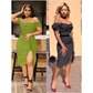 Off Shoulder Slit Dress