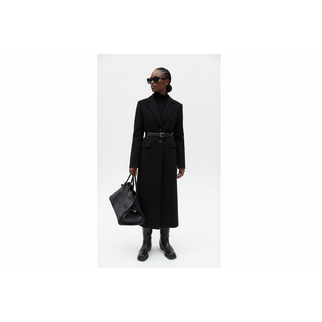 Vintage Buttoned Long Coat