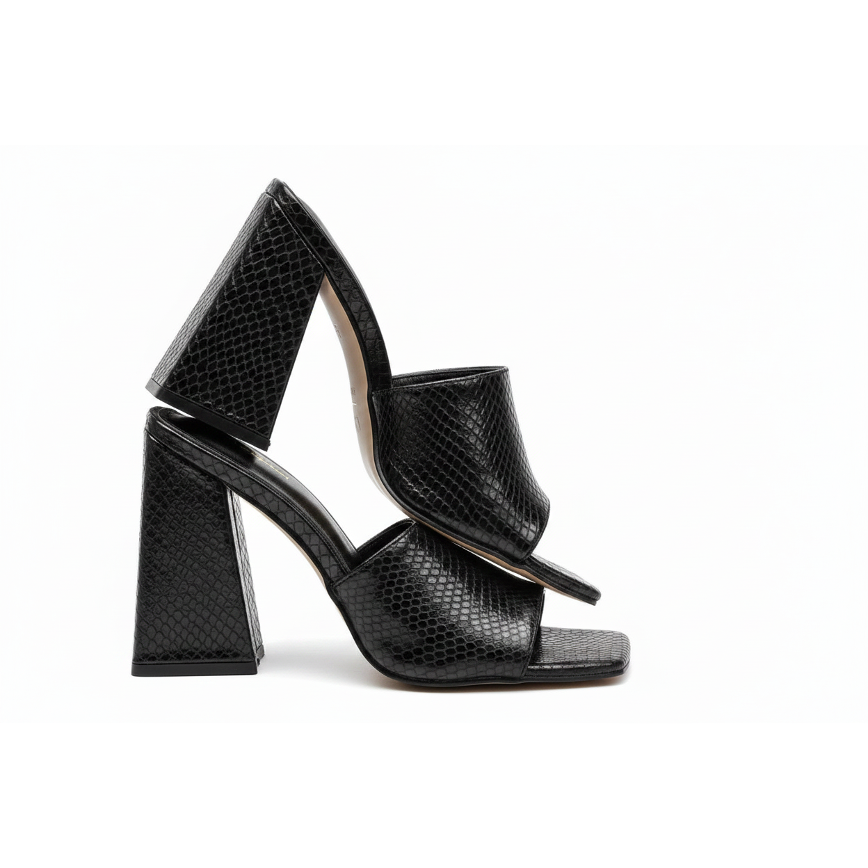Lazy Slip On  Square heel Open Toe