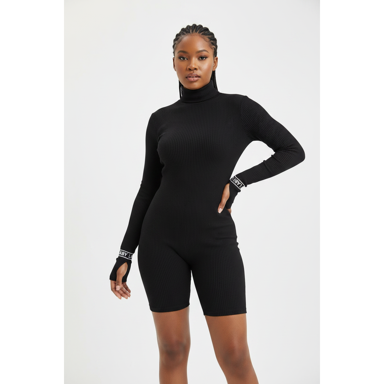 v-neck zipper Jumpsuit