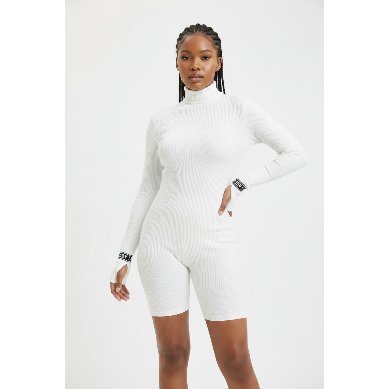 v-neck zipper Jumpsuit