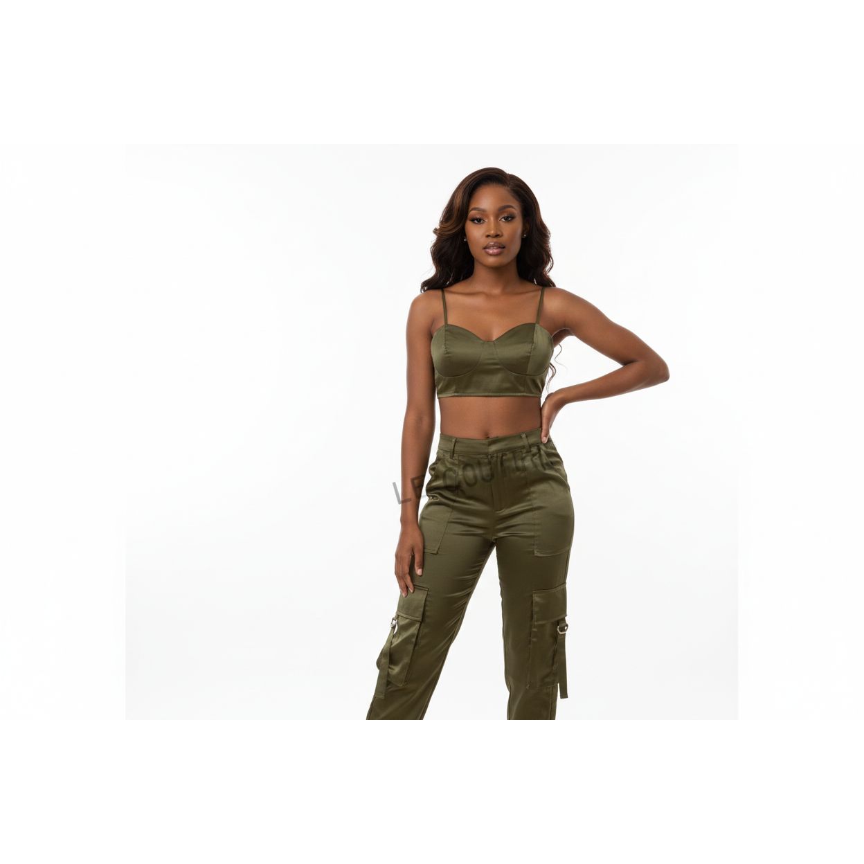 Casual Solid Color Top and Pant Set