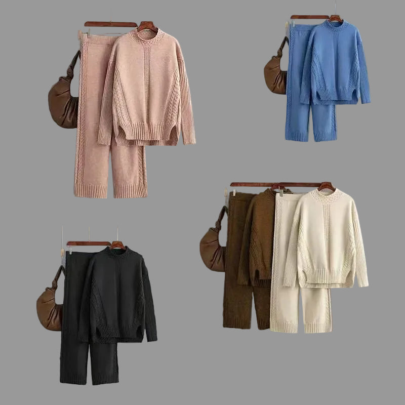 Chiquease Simple Casual 2 Piece Winter Set