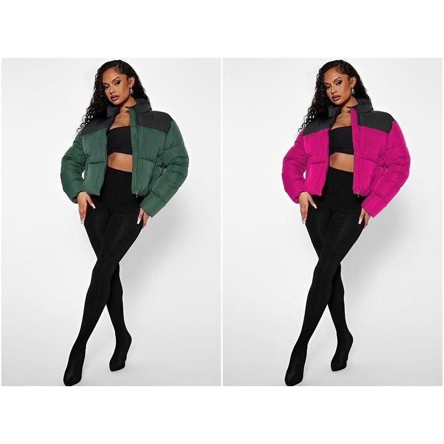 Colour Block Bomber Jacket