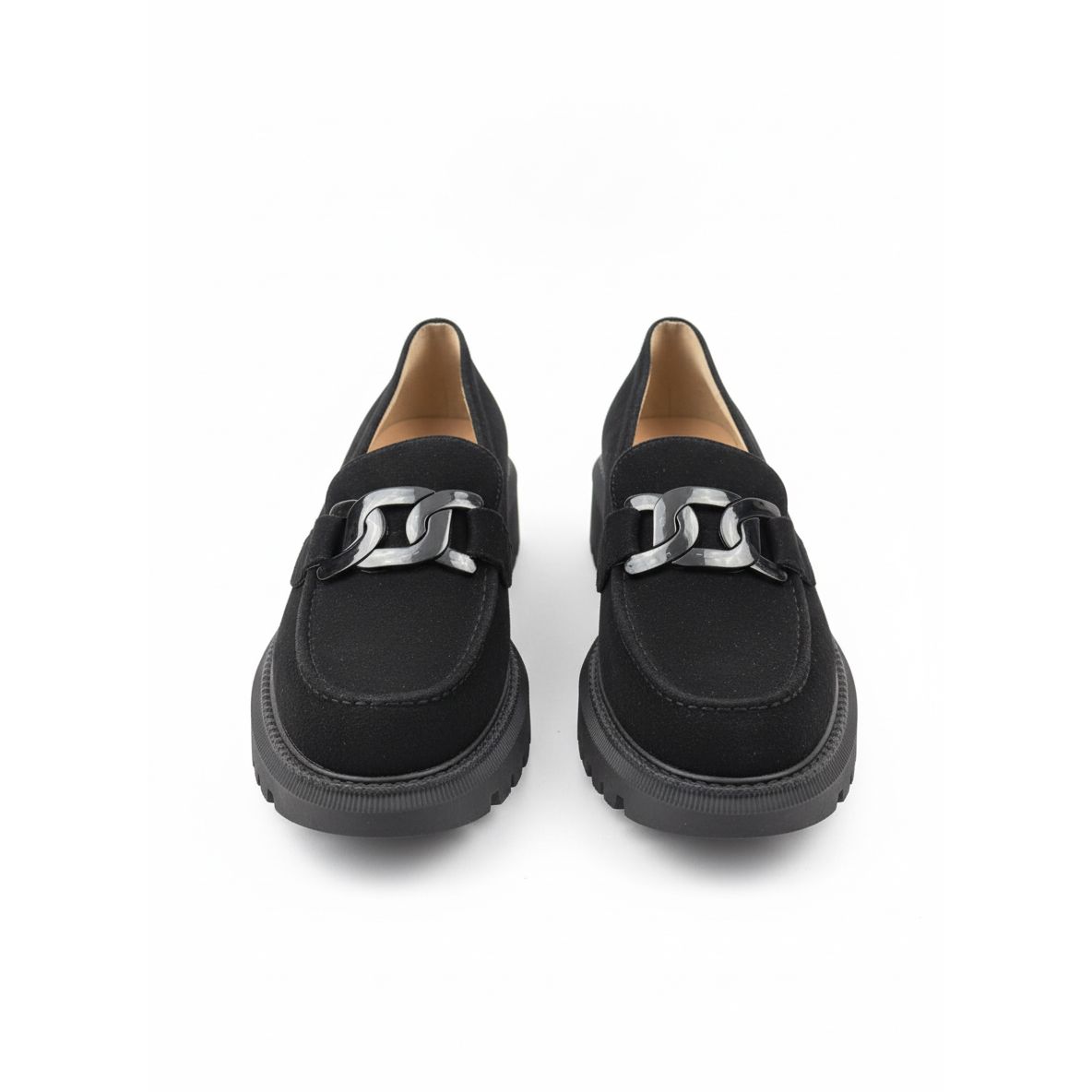 Sweat Chunky Loafer Penny Casual Fashion Shoes.
