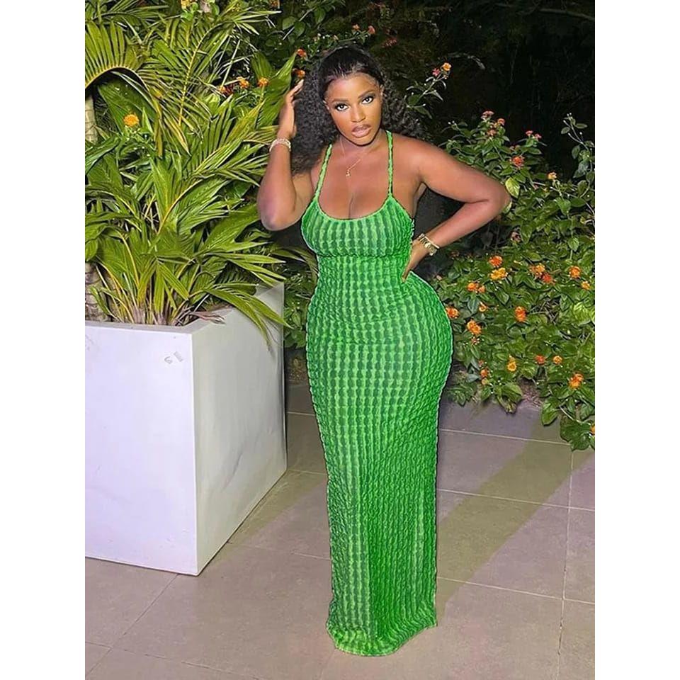 Sleeveless Halter Elegant Maxi Dress.