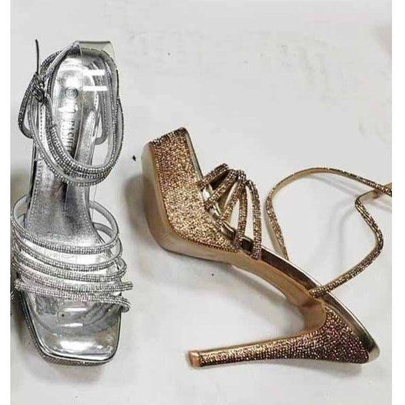 Platform Rhinestone High Heel Shoes