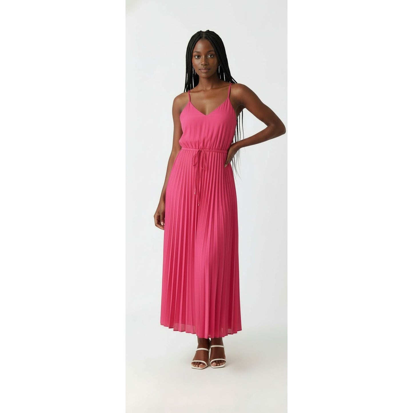 Sleeveless V-Neck Dress