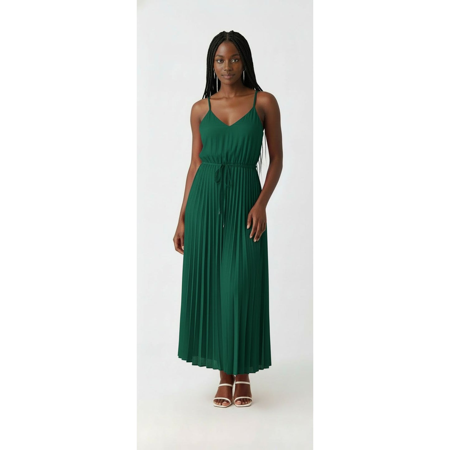 Sleeveless V-Neck Dress