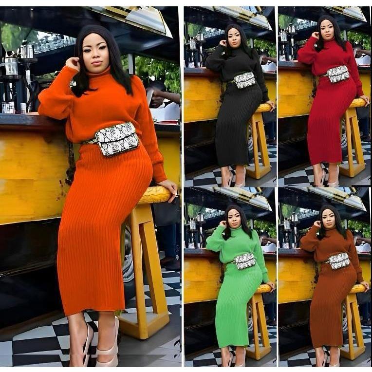 Sexy Knitted 2 Piece Set