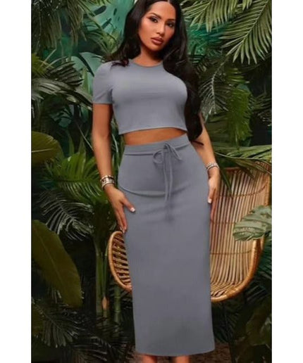 Pencil Skirt and Crop Rope Set