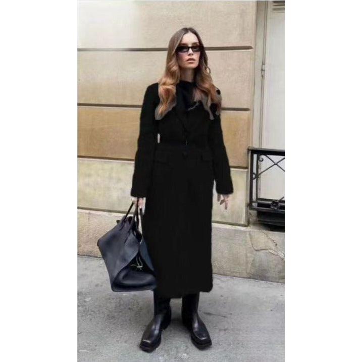 Vintage Buttoned Long Coat