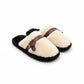 Soft Plush Retro Slip On Warm Slippers
