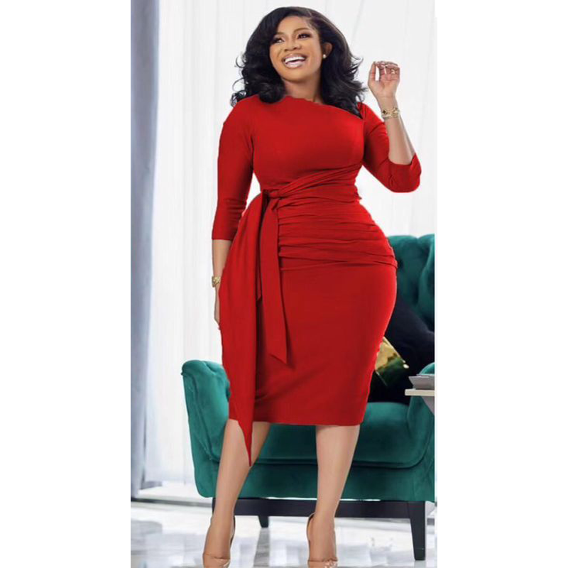 Bodycon Slim Midi Dress.