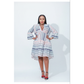 Long Sleeve V-neck Midi Dress