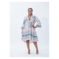 Long Sleeve V-neck Midi Dress