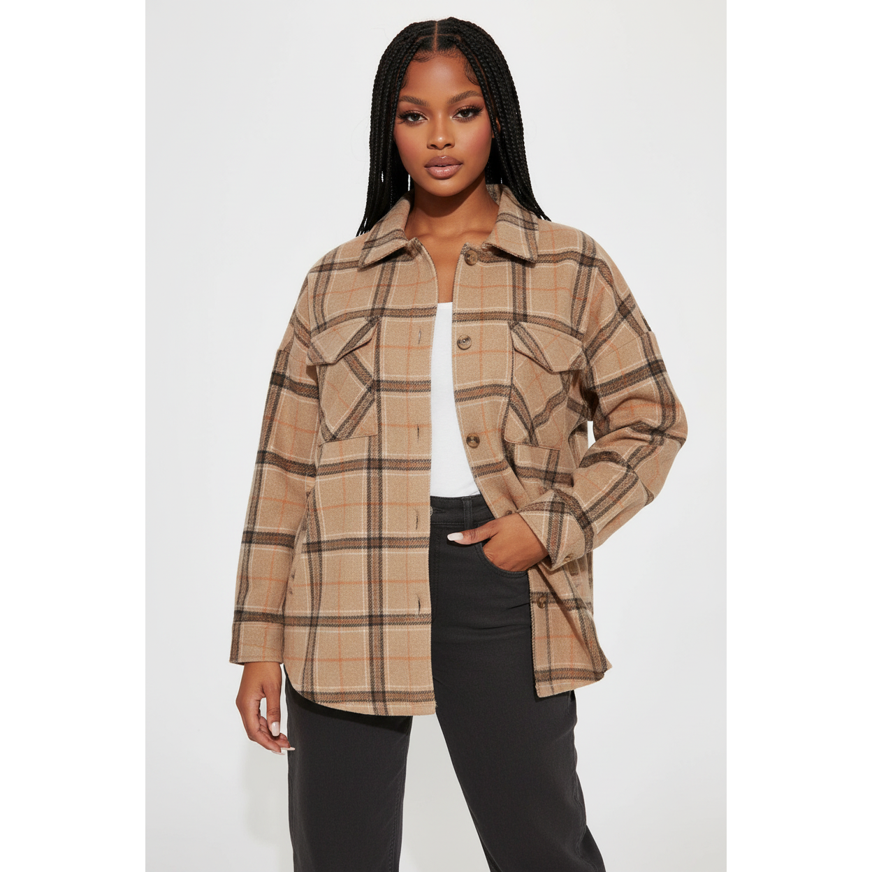 Plaid Collar Shirt