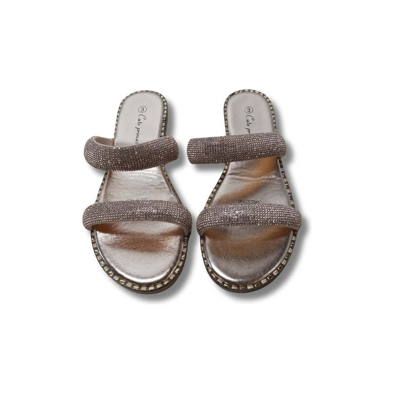 Casual Rhinestone Flat Sandals