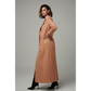 Plaid Double Breasted Long Coat