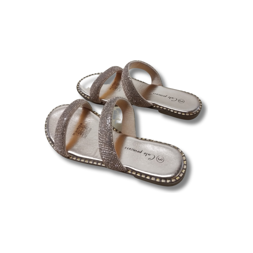 Casual Rhinestone Flat Sandals