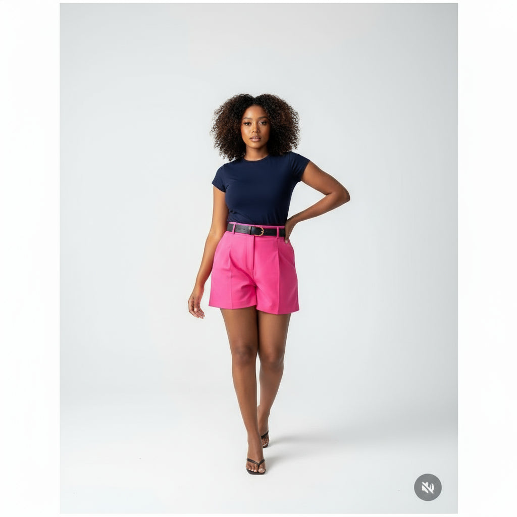 Casual Cargo Shorts High Waist Pants.