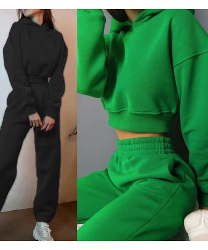 Casual Solid Color Tracksuits