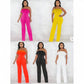 Off Shoulder Fluffy Sexy Jumpsuit
