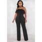 Off Shoulder Fluffy Sexy Jumpsuit