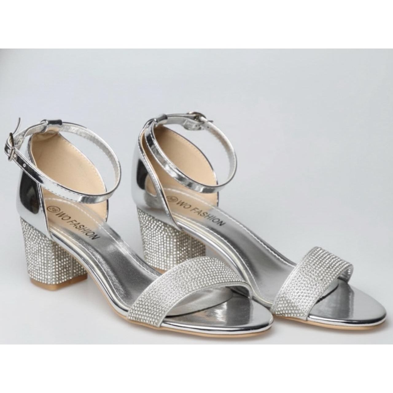 Women’s Sparkle Block Heel Sandal.