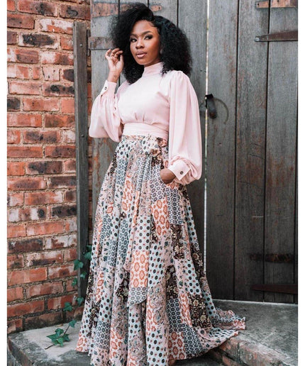 Turtleneck Crop Top and Skirt Set – YELLOW SUB TRADING