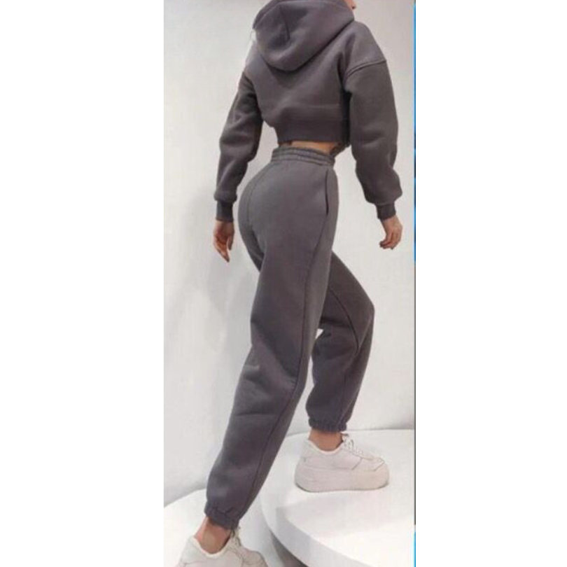 Casual Solid Color Tracksuits