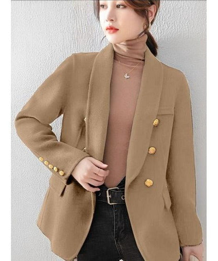 Buttoned Double Breasted Blazer