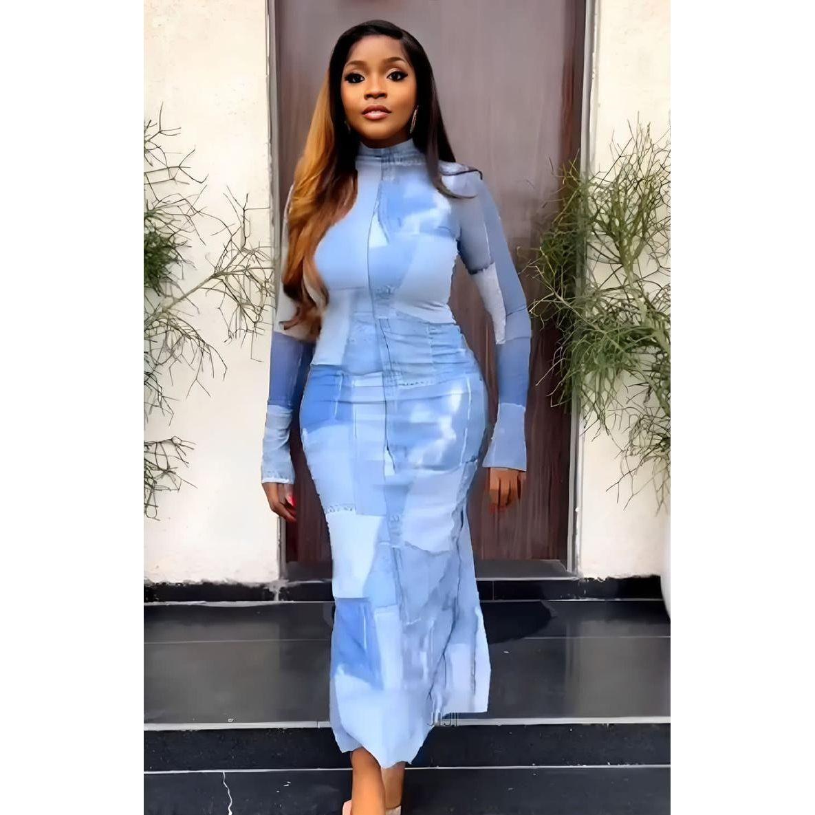 Long Sleeve Turtleneck Dress