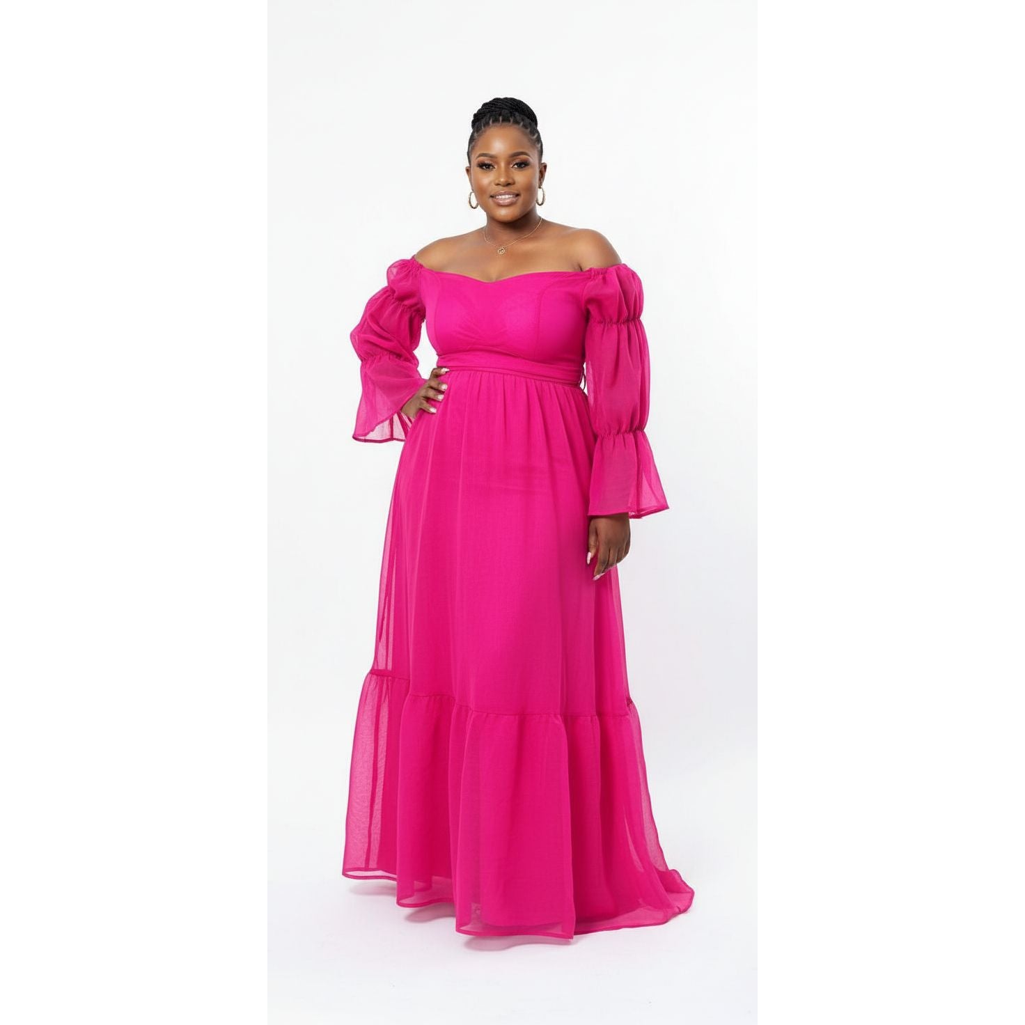 Sexy Off-Shoulder Maxi Dress