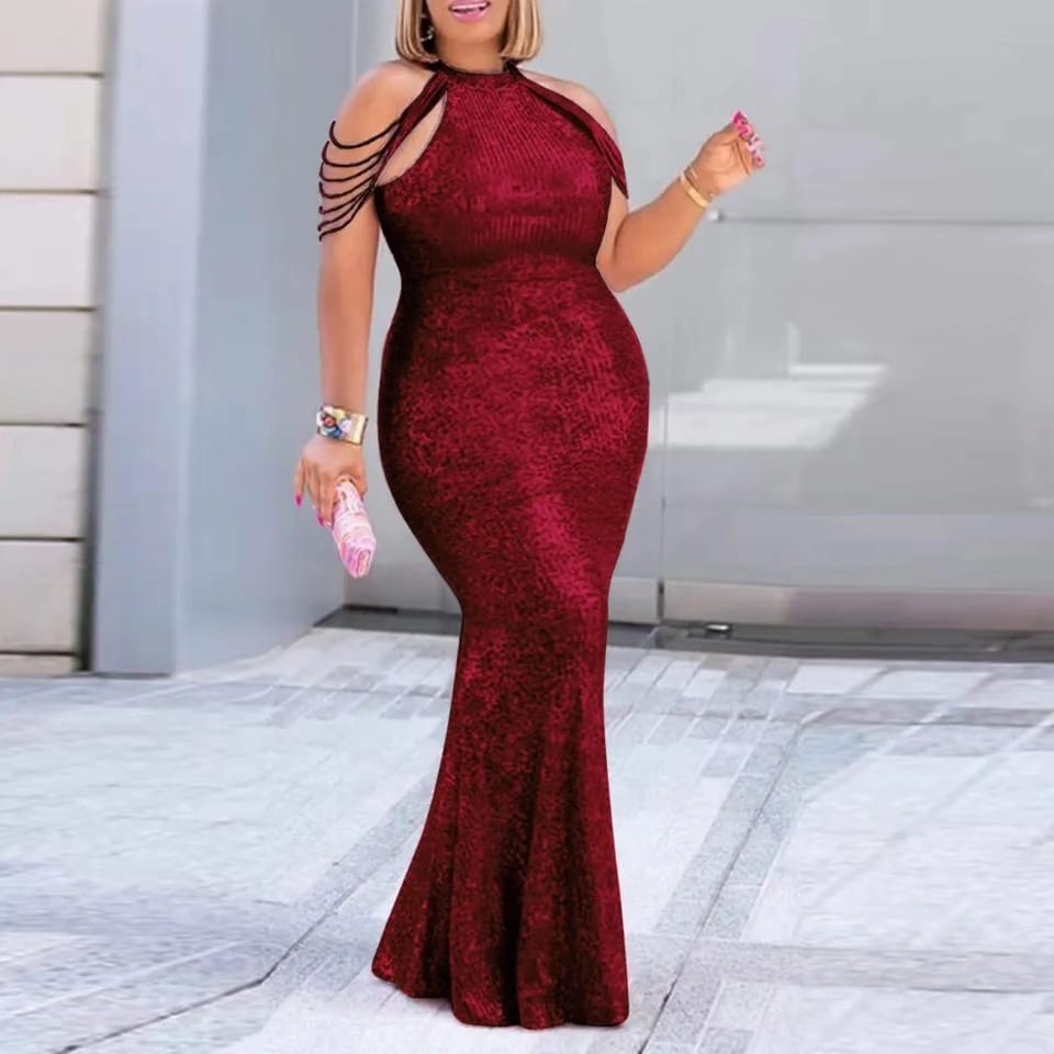 Sequin Long Party Dress