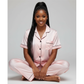 Women’s Satin Pyjama Set – Luxury Short Sleeve Sleepwear