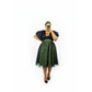 Ankara V-Neck Lace Dress