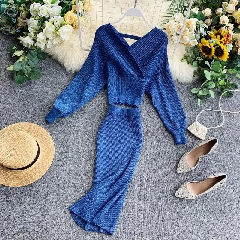 Long Sleeve Knitted Set