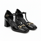 Glossy Thick Short Heel